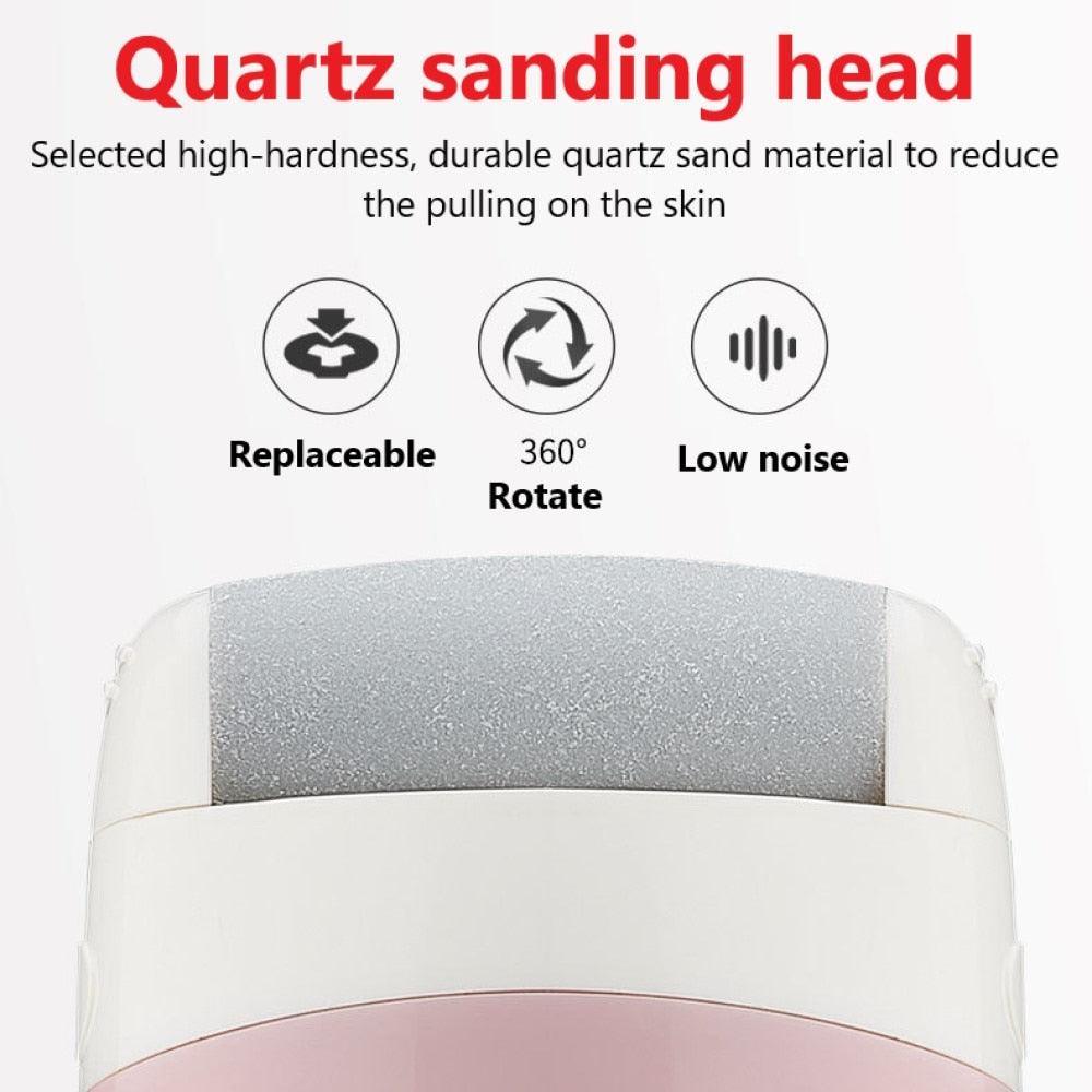Electric Pedicure Hard Skin Remover Foot Care Rechargeable Callus - VirtuousWares:Global