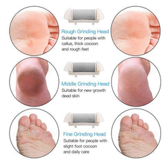 Electric Pedicure Tools USB Rechargeable Foot Care Heel File Grinding - VirtuousWares:Global