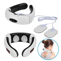 Electric Pulse Back and Neck Massager Far Infrared Heating Pain Relief - VirtuousWares:Global