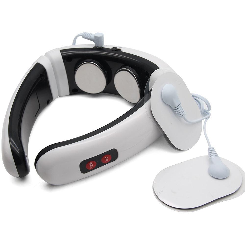 Electric Pulse Back And Neck Massager Far Infrared Pain Relief Tool - VirtuousWares:Global