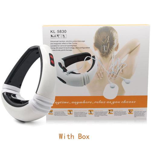 Electric Pulse Back And Neck Massager Far Infrared Pain Relief Tool - VirtuousWares:Global