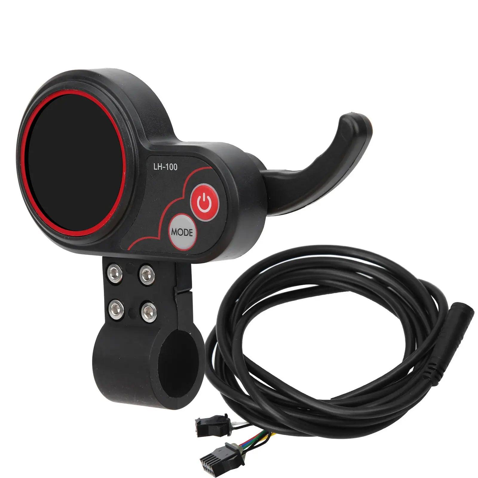 Electric Scooter 5pin/6pin 60V Finger Throttle LCD Display QSS4 LH100 - VirtuousWares:Global