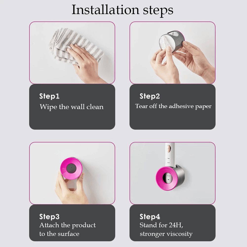 Electric Toothbrush Rack Wall-mounted Storage Base Stand - VirtuousWares:Global