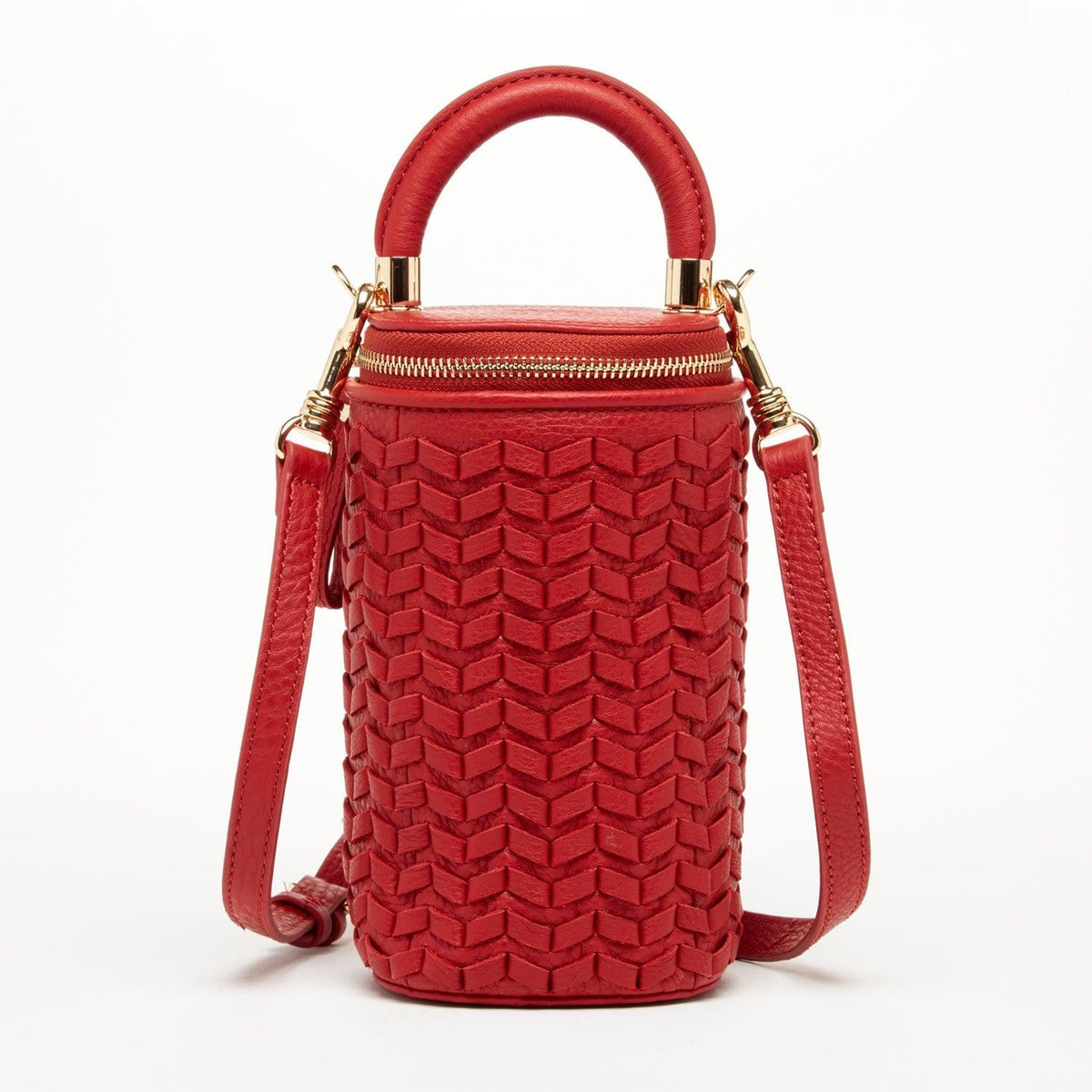 Elsa Small Leather Crossbody Bag Red - VirtuousWares:Global