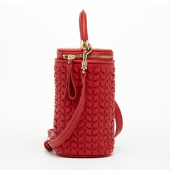 Elsa Small Leather Crossbody Bag Red - VirtuousWares:Global