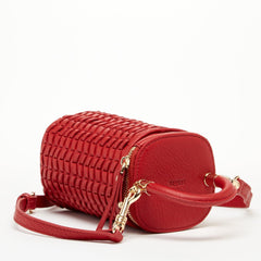 Elsa Small Leather Crossbody Bag Red - VirtuousWares:Global