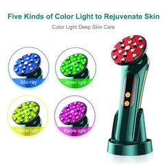 EMS Facial Massager LED Light Anti Aging Wrinkle Facial Beauty - VirtuousWares:Global