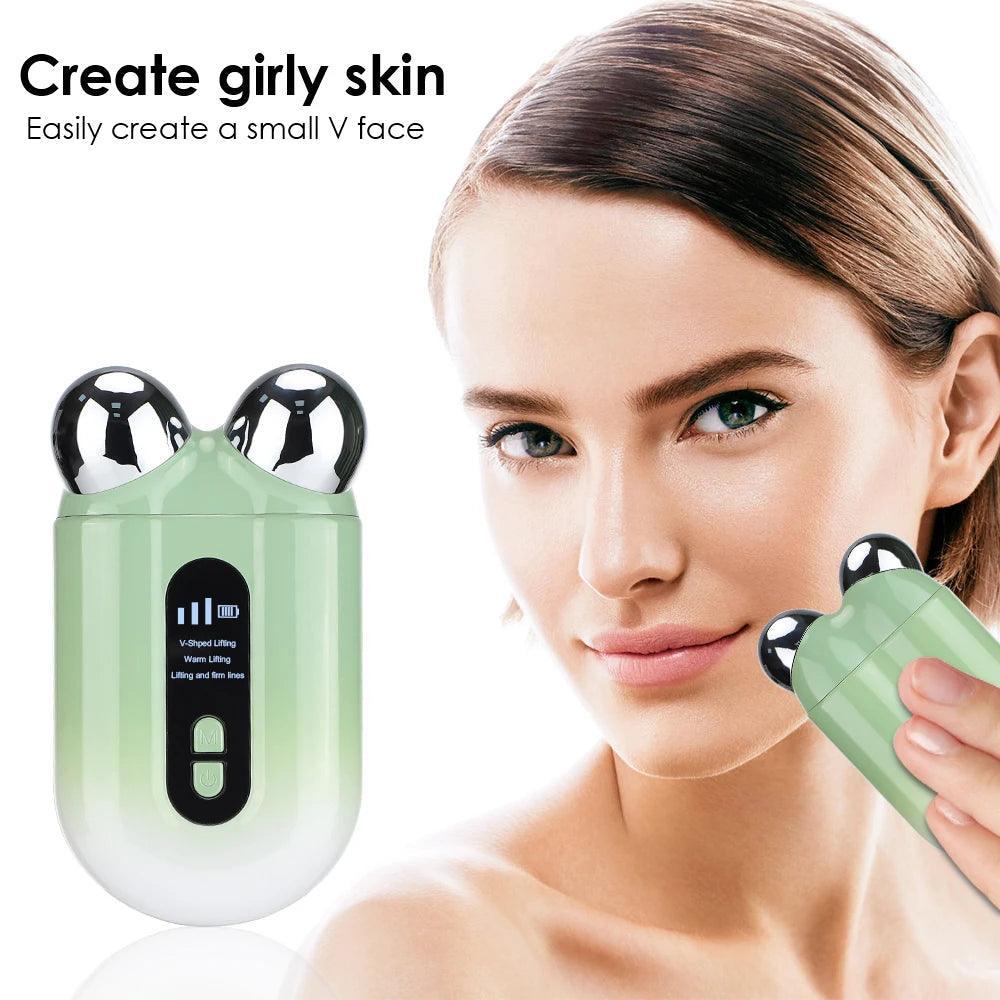 EMS Facial Massager Roller Microcurrent Face Lifting Machine V-Face - VirtuousWares:Global