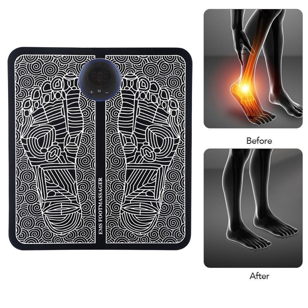 EMS Foot Massage Mat Physiotherapy Foot Massage Relax Body Relieve - VirtuousWares:Global