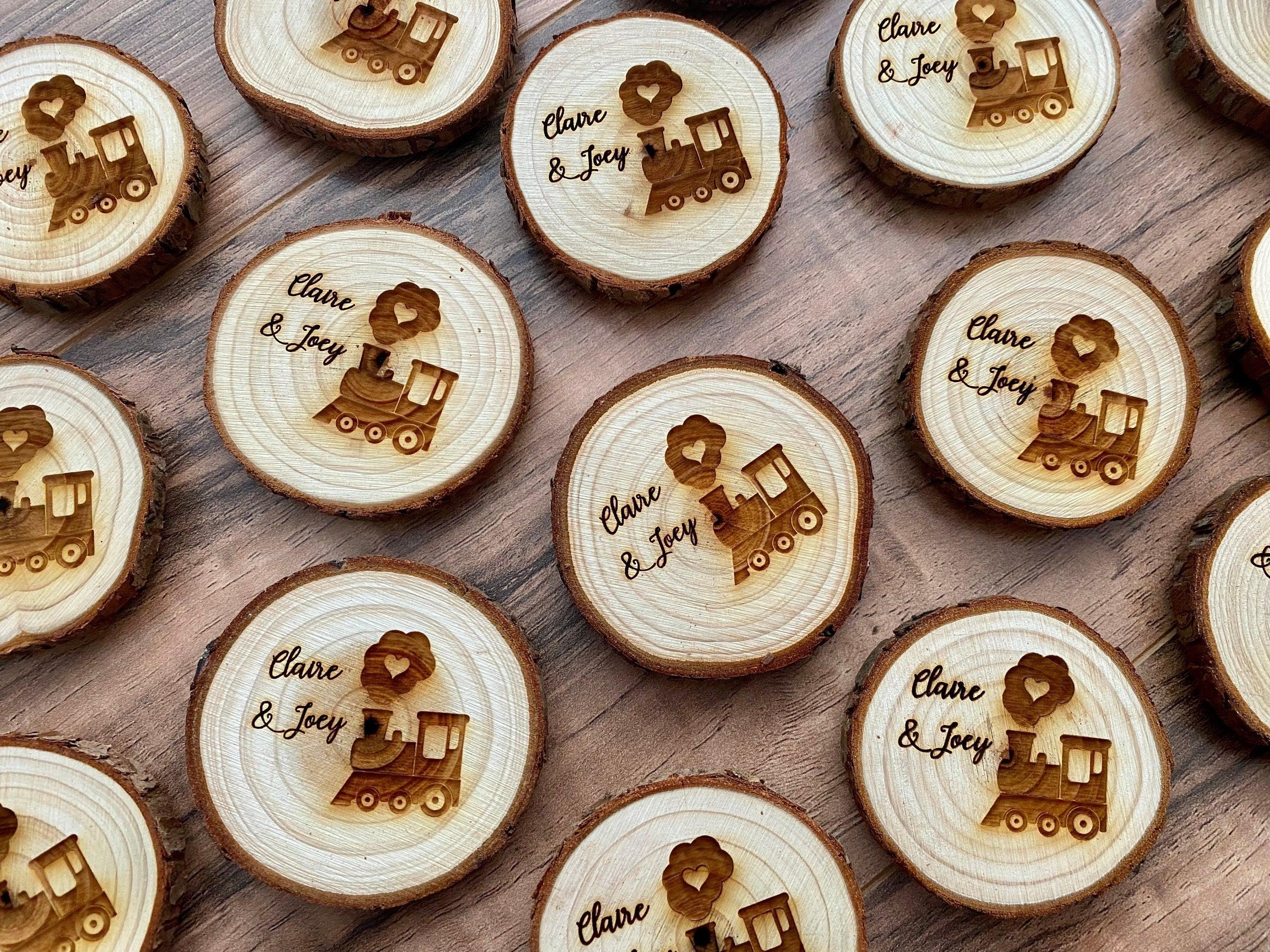Engraved Wood Slice Birthday Party Favor - VirtuousWares:Global