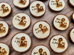 Engraved Wood Slice Birthday Party Favor - VirtuousWares:Global