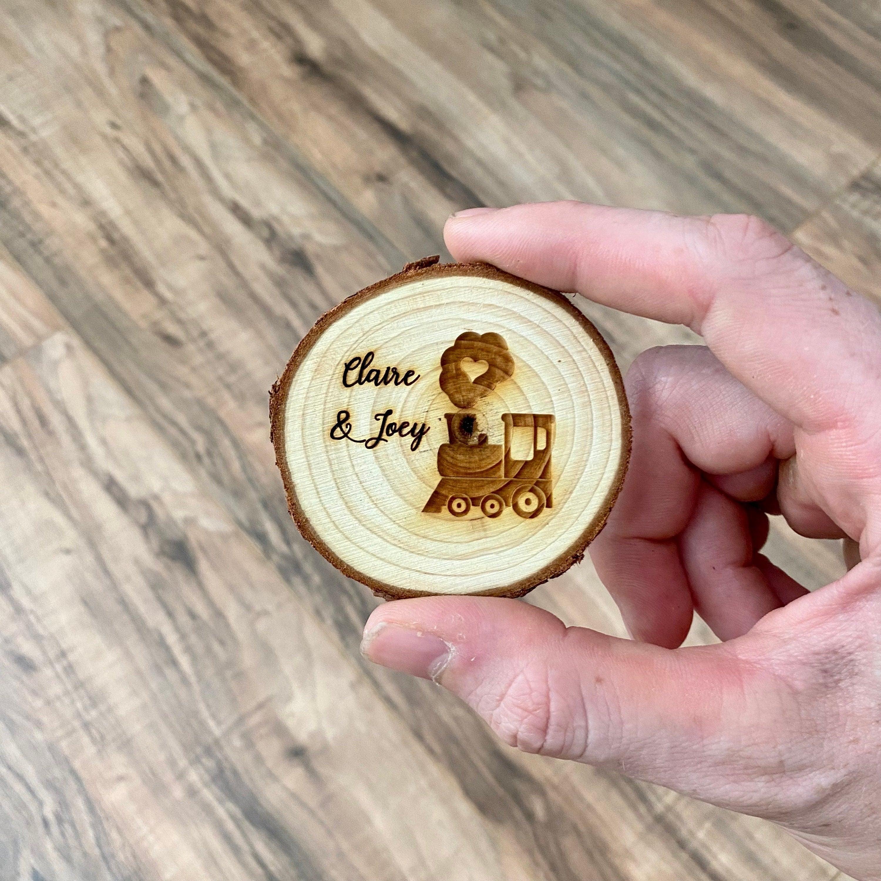 Engraved Wood Slice Birthday Party Favor - VirtuousWares:Global