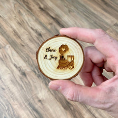 Engraved Wood Slice Birthday Party Favor - VirtuousWares:Global