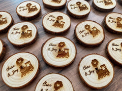 Engraved Wood Slice Birthday Party Favor - VirtuousWares:Global