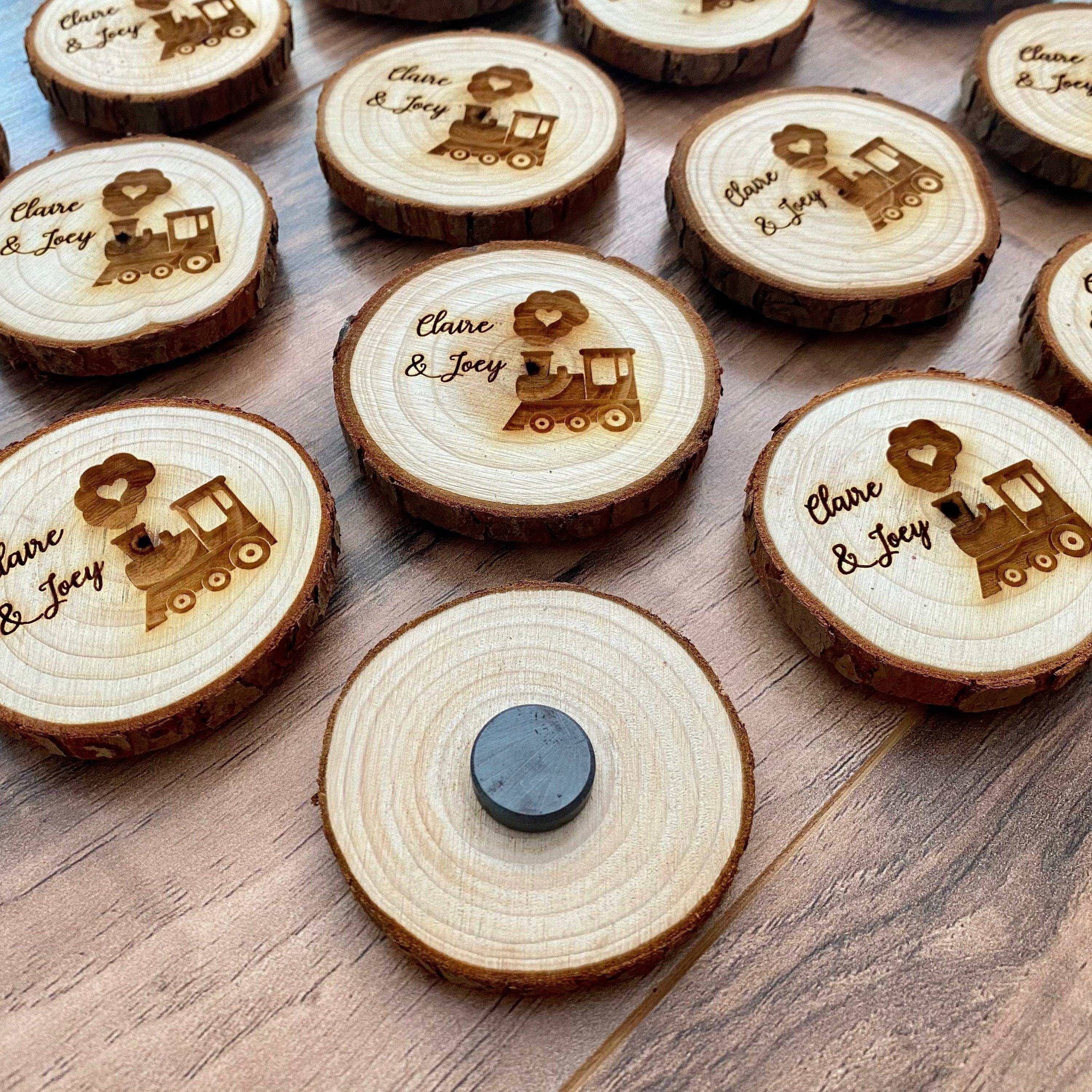 Engraved Wood Slice Birthday Party Favor - VirtuousWares:Global