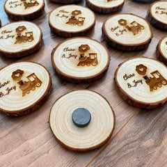 Engraved Wood Slice Birthday Party Favor - VirtuousWares:Global