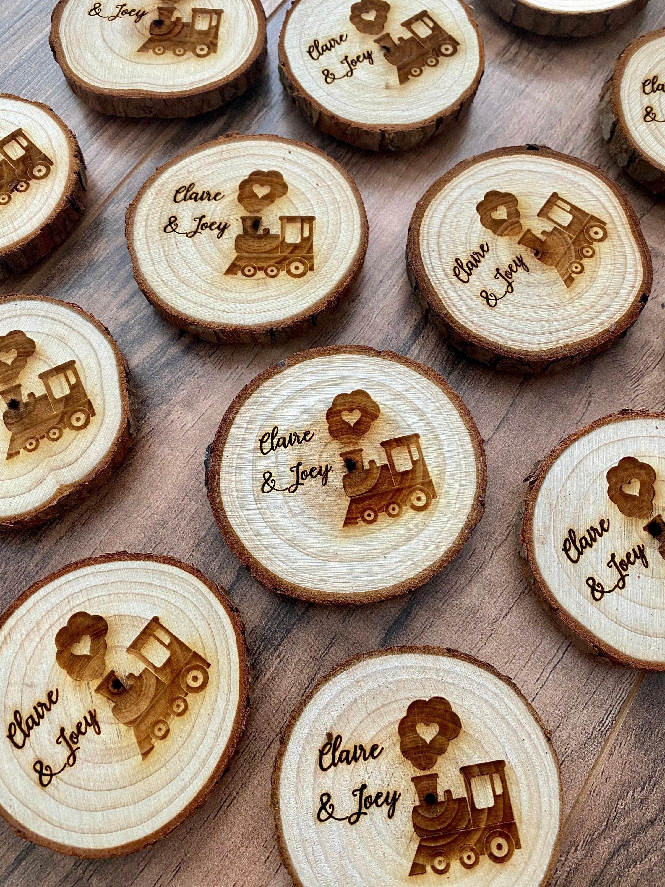 Engraved Wood Slice Birthday Party Favor - VirtuousWares:Global