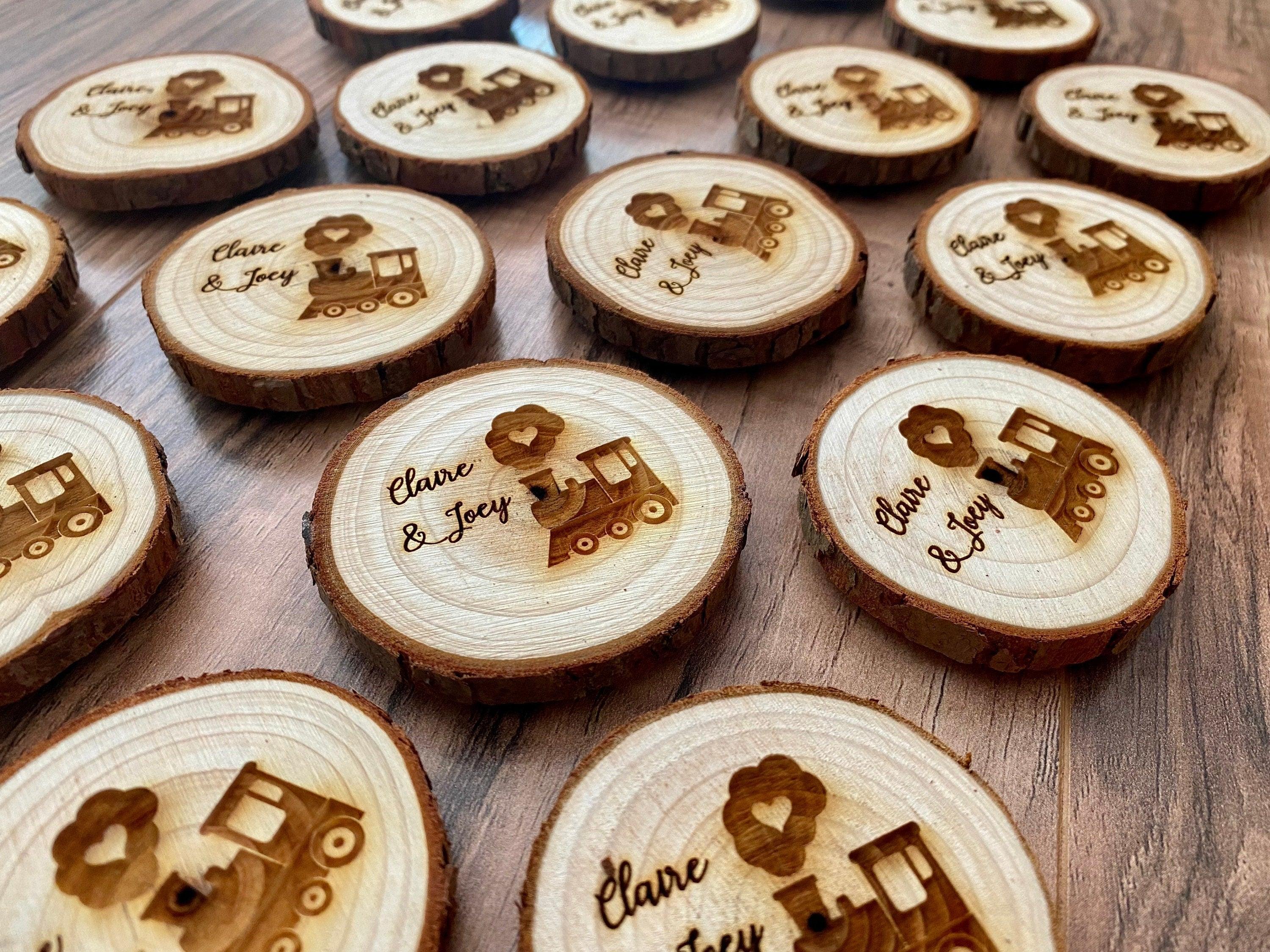 Engraved Wood Slice Birthday Party Favor - VirtuousWares:Global