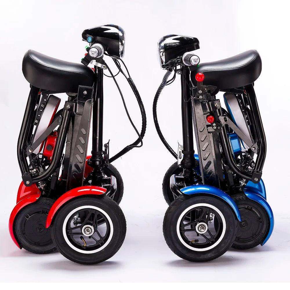 enhance foldable perfect travel transformer 4 wheel electric folding mobility scooter convenient for elderly travel - VirtuousWares:Global