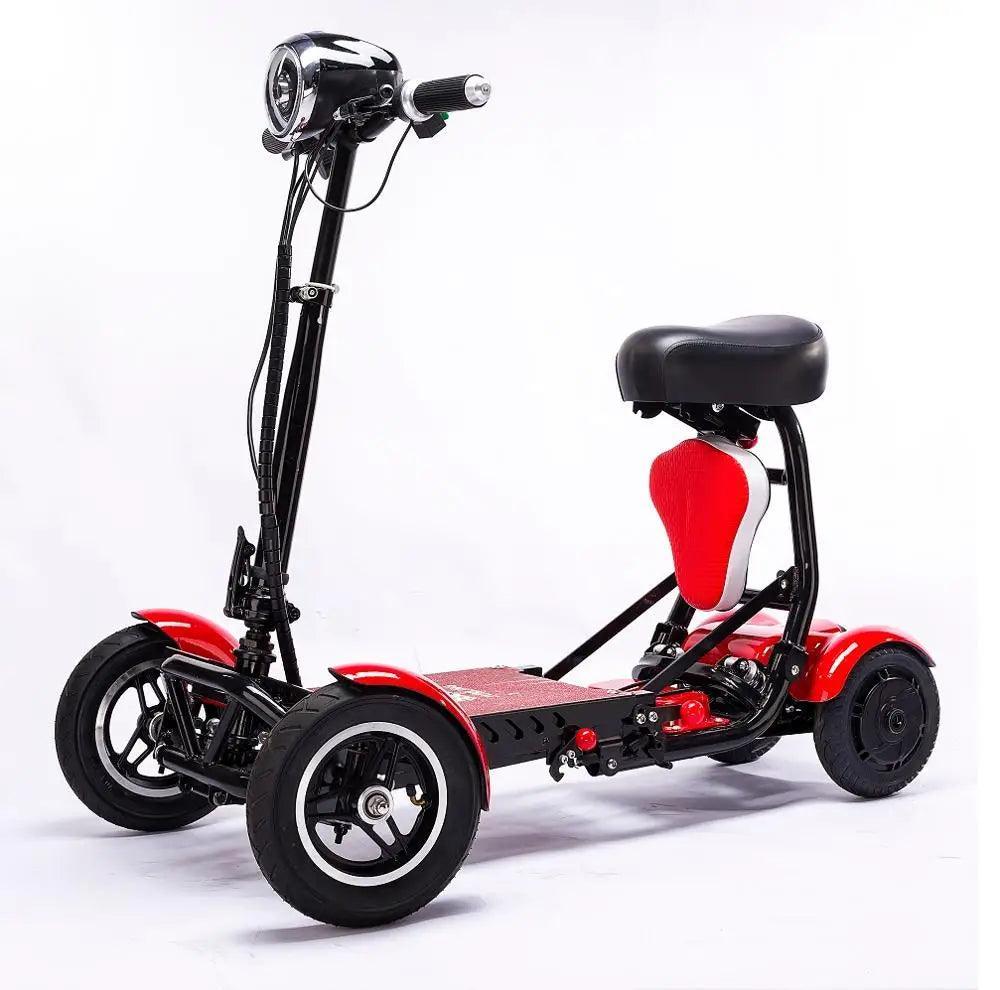 enhance foldable perfect travel transformer 4 wheel electric folding mobility scooter convenient for elderly travel - VirtuousWares:Global