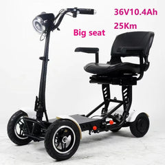 enhance foldable perfect travel transformer 4 wheel electric folding mobility scooter convenient for elderly travel - VirtuousWares:Global