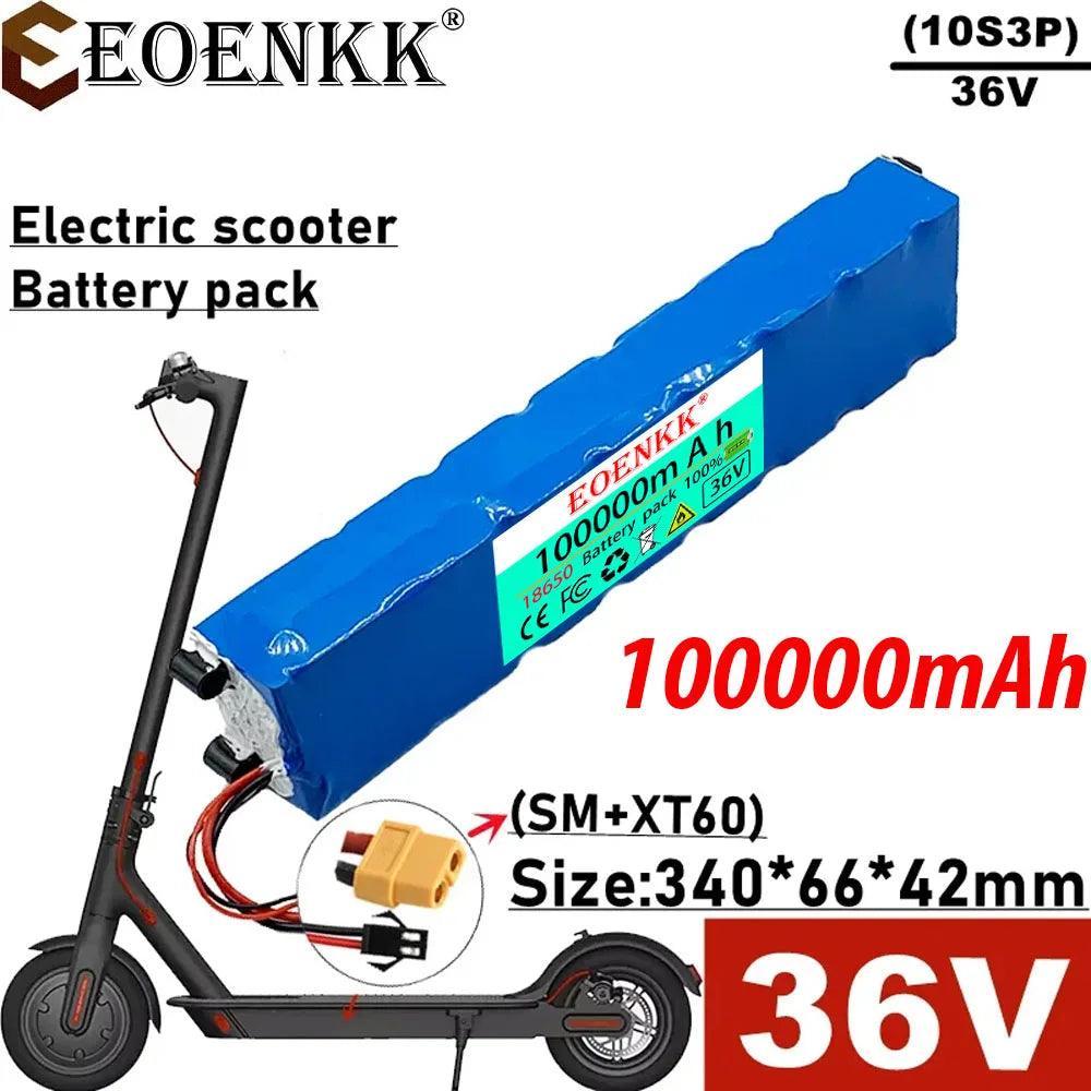 EOENKK 10S3P 36V 100000mAh 36v Electric Scooter Battery Pack 18650 - VirtuousWares:Global