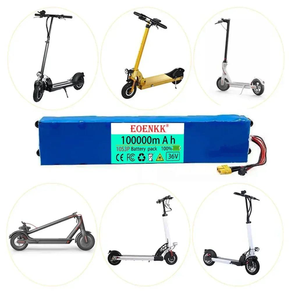 EOENKK 10S3P 36V 100000mAh 36v Electric Scooter Battery Pack 18650 - VirtuousWares:Global