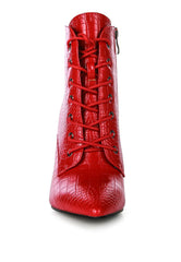 Escala Croc Stiletto Ankle Boots - VirtuousWares:Global