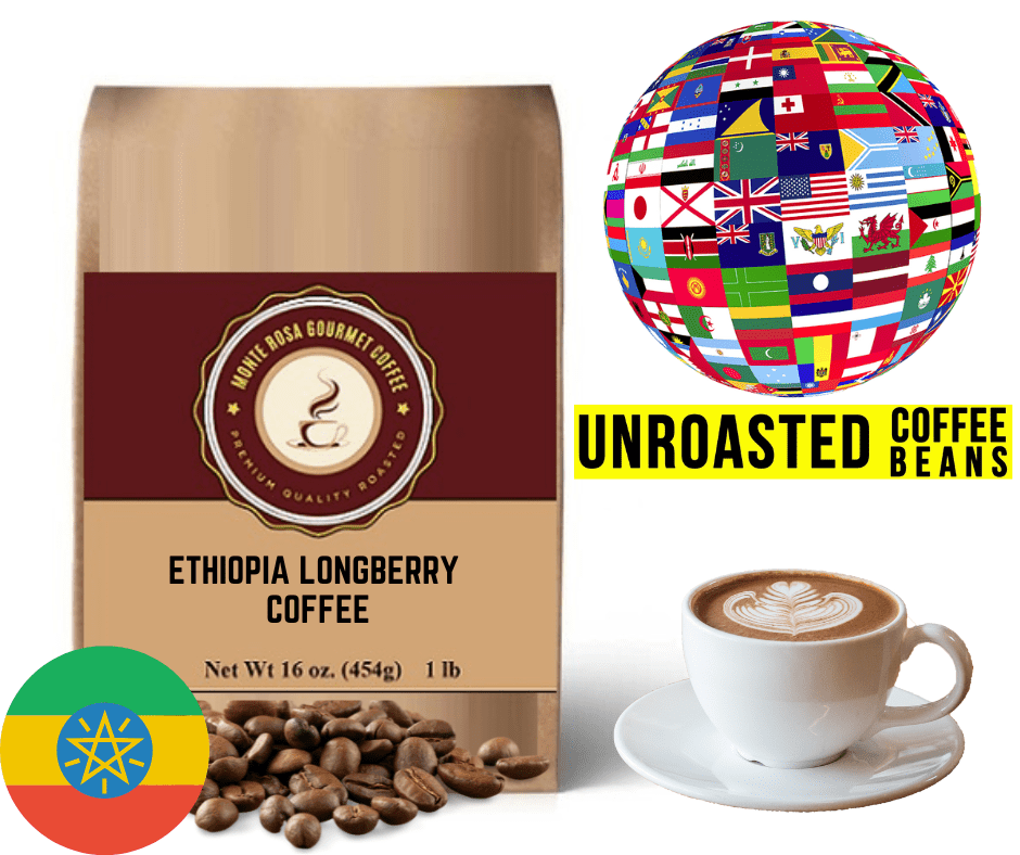 Ethiopia Longberry Coffee - Green/Unroasted - VirtuousWares:Global