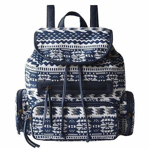 Ethnic Style Flower Pattern Women's Canvas Backpack - VirtuousWares:Global
