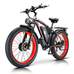 EU Warehouse 26 Inches Dual Motor 23AH Moped Aluminum Alloy Oil Brake Fat Tire Snowmobiles E Bike - VirtuousWares:Global