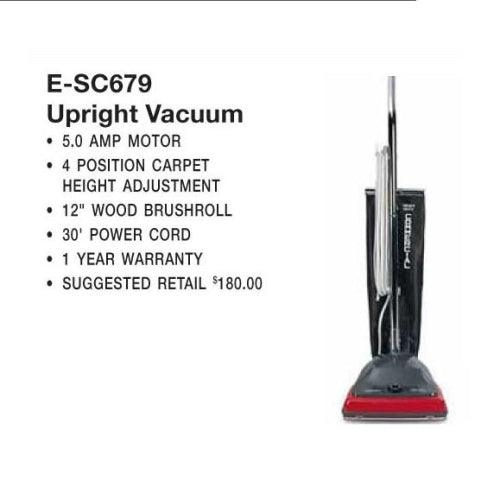 Eureka: E-SC679 Vac, Sanitaire Vacuum 5Amp 30' Cord 12" Maid Saver - VirtuousWares:Global