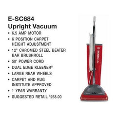 Eureka: E-SC684 Vac, Sanitaire Vacuum 6.5Amp 12" VGII 50' Cord - VirtuousWares:Global