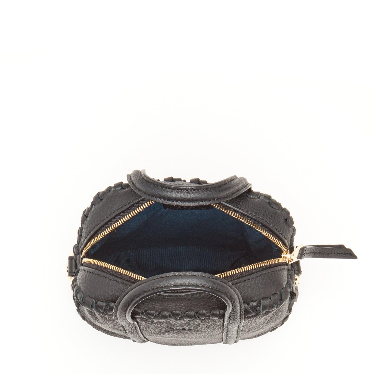 Evelyn Black Leather Crossbody Bag - VirtuousWares:Global