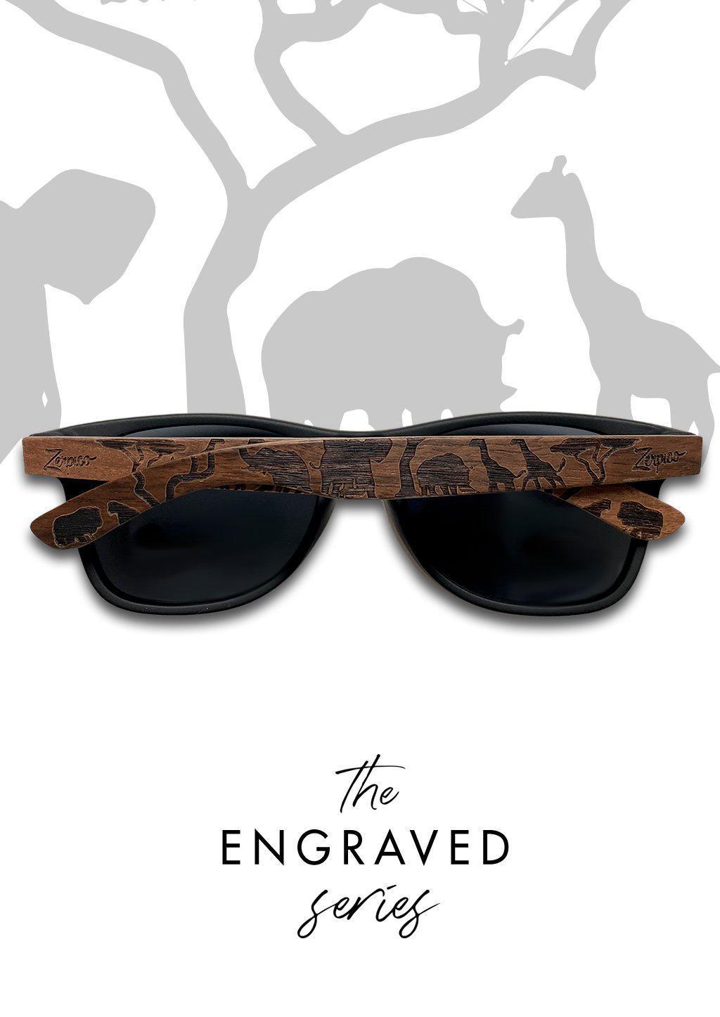 Eyewood | Engraved wooden sunglasses - Safari - VirtuousWares:Global