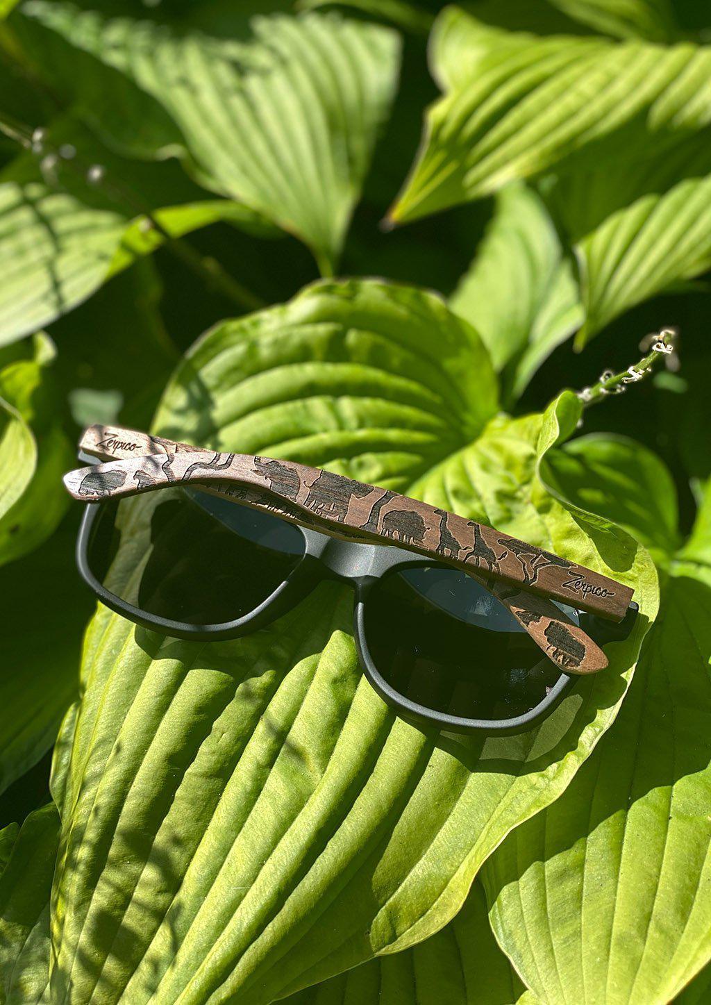 Eyewood | Engraved wooden sunglasses - Safari - VirtuousWares:Global