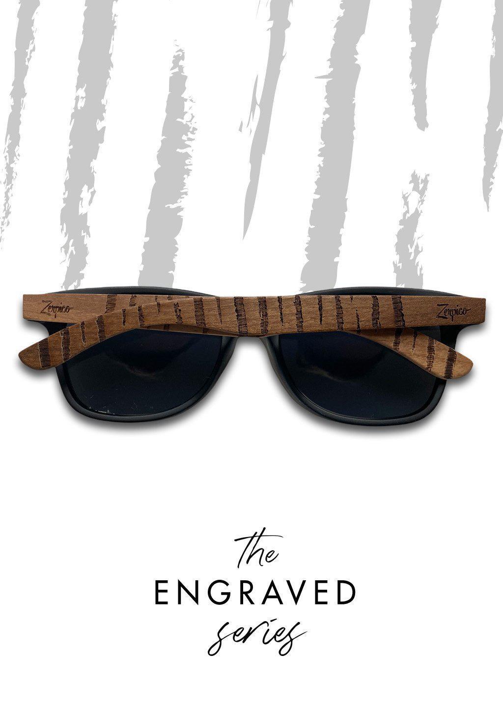 Eyewood | Engraved wooden sunglasses - Untamed - VirtuousWares:Global