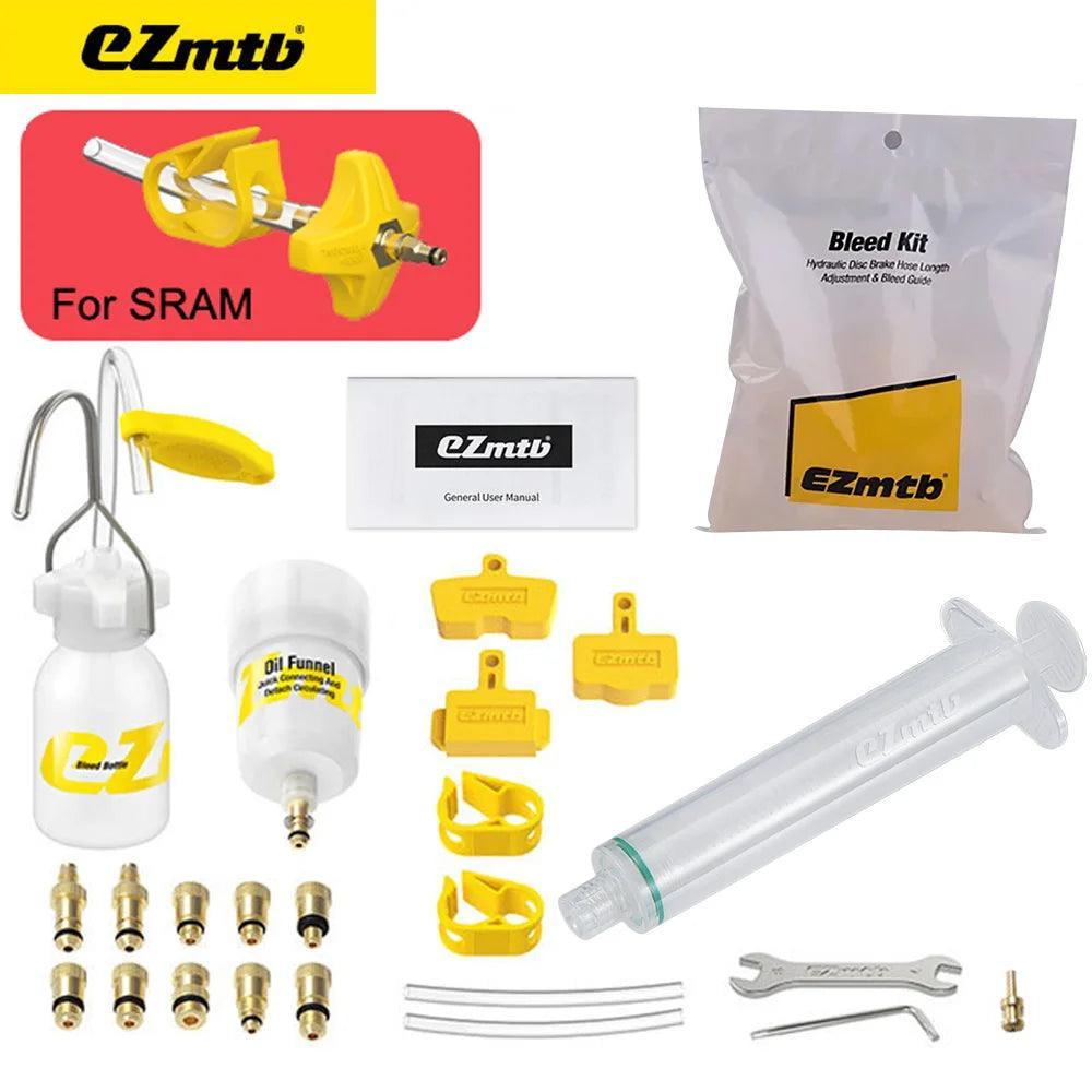 Ezmtb Bicycle Hydraulic Disc Brake Oil Bleed Kit Tools For ,SRAM, - VirtuousWares:Global