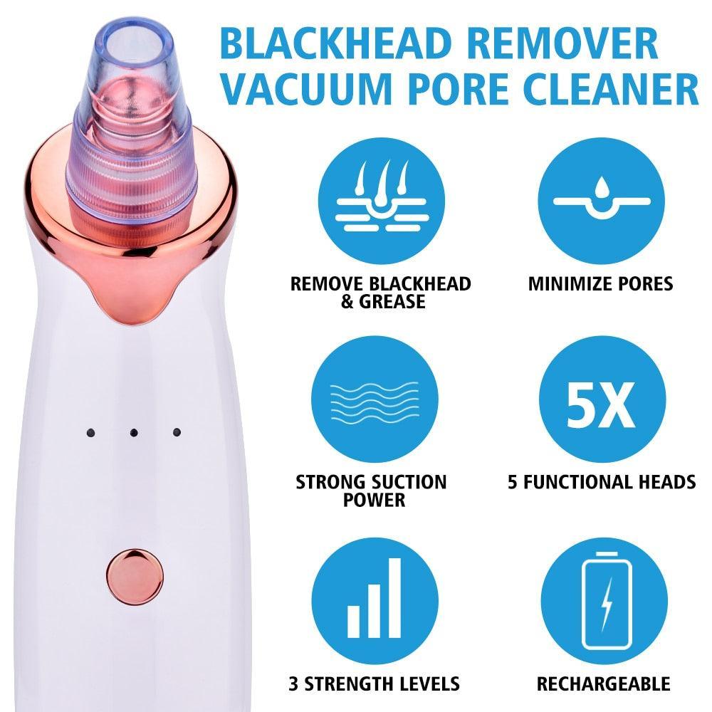 Facial Blackhead Remover Electric Acne Cleaner Blackhead Black Point - VirtuousWares:Global