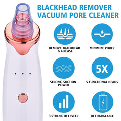 Facial Blackhead Remover Electric Acne Cleaner Blackhead Black Point - VirtuousWares:Global