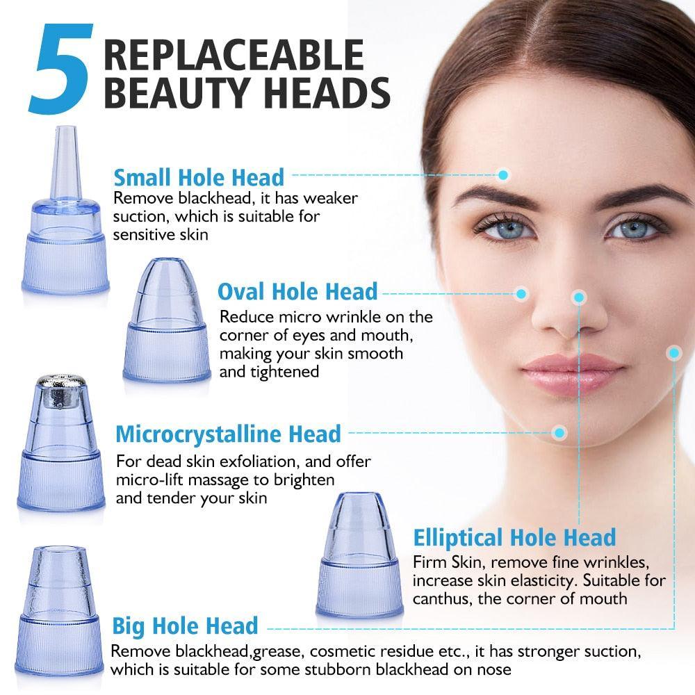 Facial Blackhead Remover Electric Acne Cleaner Blackhead Black Point - VirtuousWares:Global