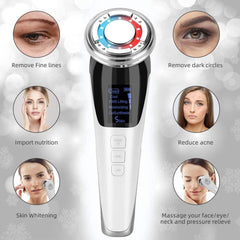 Facial Massager Ultrasonic Vibration Wrinkle Remover Anti-Ageing - VirtuousWares:Global
