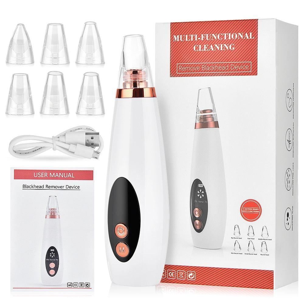 Facial Pore Cleaner Blackhead Remover Vacuum Suction Cleaner Pore Acne - VirtuousWares:Global