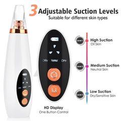 Facial Pore Cleaner Blackhead Remover Vacuum Suction Cleaner Pore Acne - VirtuousWares:Global