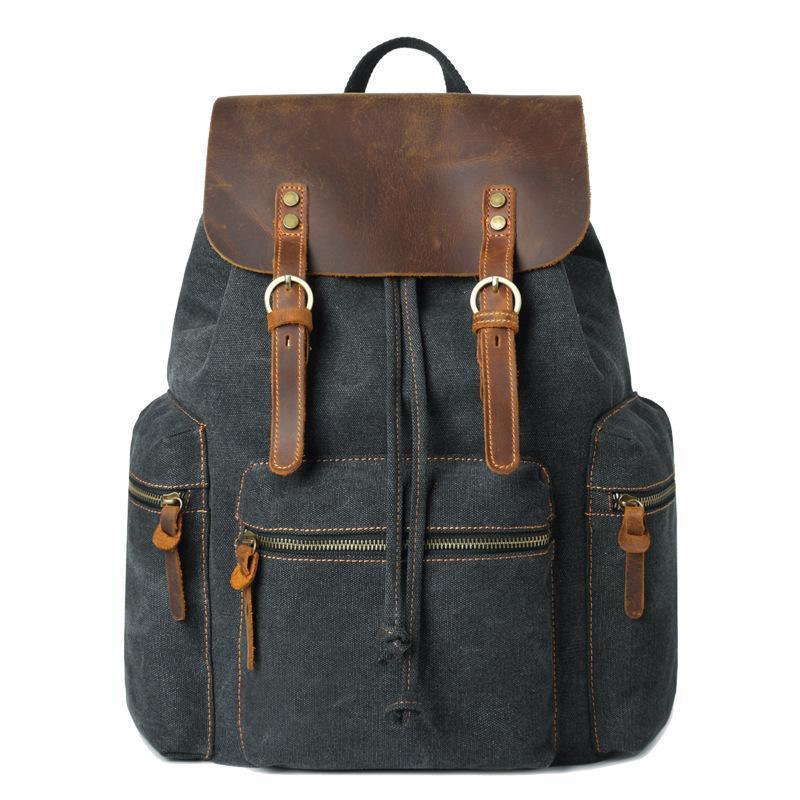 Fashion Contrast Color Canvas Backpack For Men And Women - VirtuousWares:Global