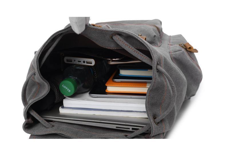 Fashion Contrast Color Canvas Backpack For Men And Women - VirtuousWares:Global
