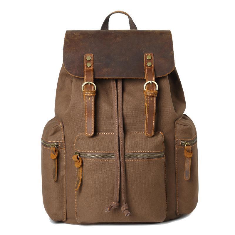 Fashion Contrast Color Canvas Backpack For Men And Women - VirtuousWares:Global