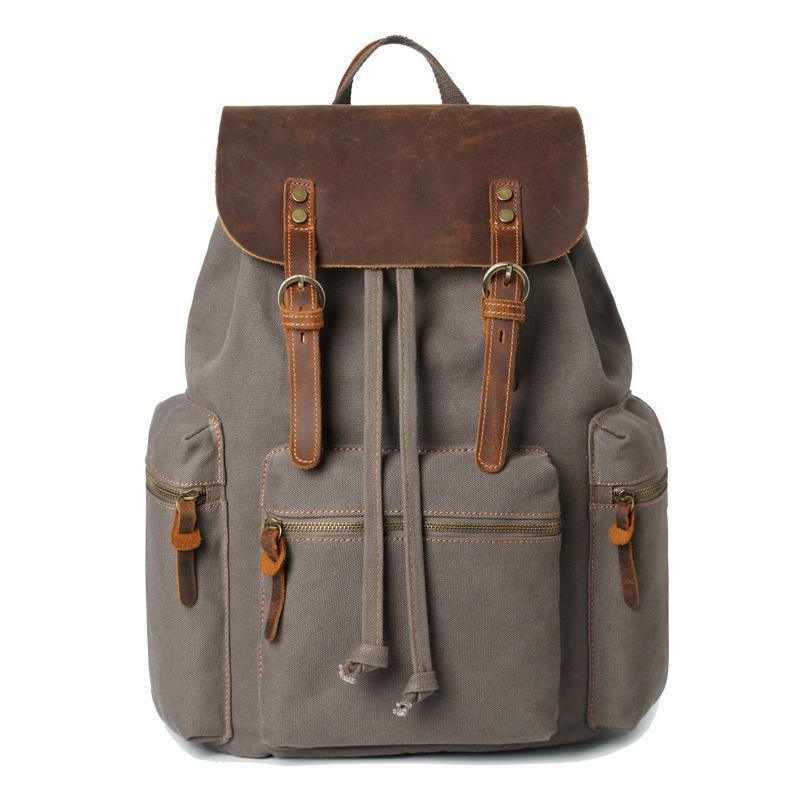 Fashion Contrast Color Canvas Backpack For Men And Women - VirtuousWares:Global