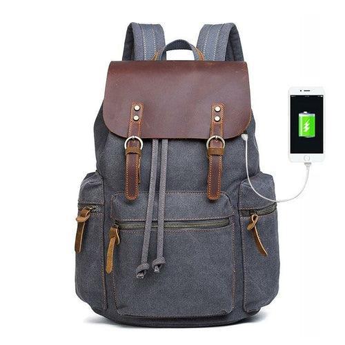 Fashion Contrast Color Canvas Backpack For Men And Women - VirtuousWares:Global