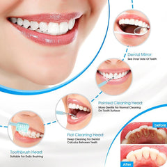 Fashion Electric Toothbrush Rechargeable Sonic Dental Scaler 5 Modes - VirtuousWares:Global